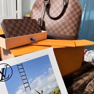 Louis Vuitton Alma PM And Zippy Wallet Leather  All for ONE Price